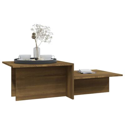 vidaXL Konferenční stolek hnědý dub 111,5x50x33 cm kompozitní dřevo
