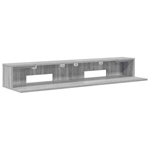 vidaXL Studio stůl &Scaron;ed&yacute; Sonoma 110 x 36 x 19,5 cm Kompozitn&iacute; dřevo