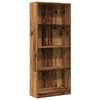 vidaXL Knihovna old wood 60 x 24 x 143 cm kompozitn&iacute; dřevo