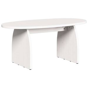 vidaXL Konferenčn&iacute; stolek B&iacute;l&aacute; 80 x 40 x 35 cm Masivn&iacute; borov&eacute; dřevo