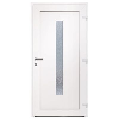 vidaXL Vchodové dveře bílé 108 x 200 cm PVC