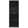 vidaXL Skř&iacute;ň highboard čern&aacute; 45 x 42,5 x 124 cm kompozitn&iacute; dřevo
