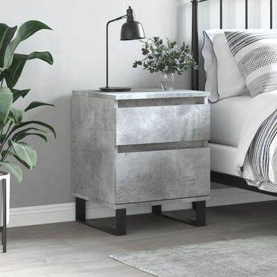 vidaXL Noční stolek betonově šedý 40 x 35 x 50 cm kompozitní dřevo