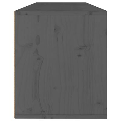 vidaXL Nástěnná skříňka šedá 100 x 30 x 35 cm masivní borové dřevo