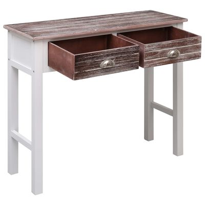 vidaXL Konzolový stolek hnědý 90 x 30 x 77 cm dřevo