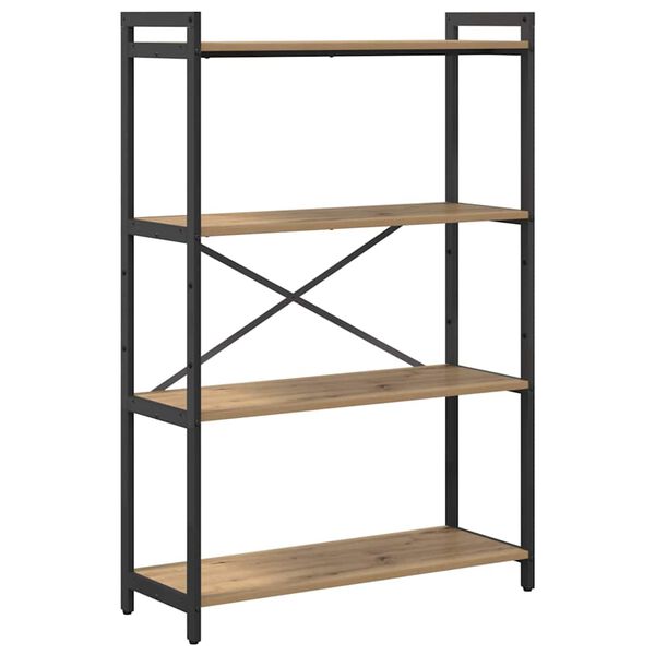 vidaXL Knihovna Artisanov&yacute; dub 80 x 30 x 120 cm kompozitn&iacute; dřevo