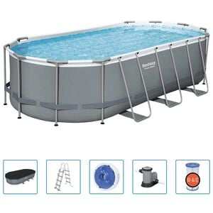 Bestway Nadzemn&iacute; baz&eacute;n Power Steel ov&aacute;ln&yacute; 549 x 274 x 122 cm