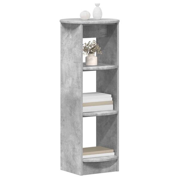 vidaXL Bočn&iacute; skř&iacute;ňka Betonově &Scaron;ed&aacute; 40 x 40 x 100 cm Dřevěn&yacute; materi&aacute;l