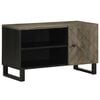 vidaXL TV skř&iacute;ňka čern&aacute; 80 x 33 x 46 cm masivn&iacute; mangovn&iacute;kov&eacute; dřevo