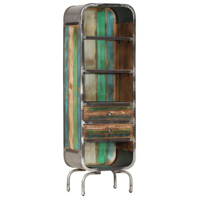vidaXL Skříň vícebarevná 40 x 30 x 126 cm masivní recyklované dřevo