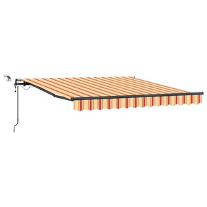vidaXL Stahovac&iacute; mark&yacute;za Žlut&aacute; a oranžov&aacute; 350 x 250 cm Polyester