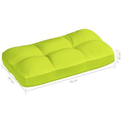vidaXL Podušky na pohovku z palet 5 ks jasně zelené