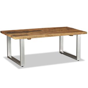 vidaXL Konferenčn&iacute; stolek masivn&iacute; recyklovan&eacute; dřevo 100 x 60 x 38 cm