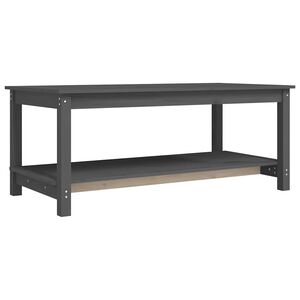 vidaXL Konferenčn&iacute; stolek &scaron;ed&yacute; 110 x 55 x 45 cm masivn&iacute; borov&eacute; dřevo