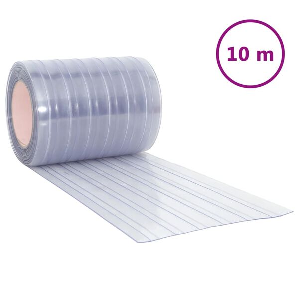 vidaXL Z&aacute;věs do dveř&iacute; průhledn&yacute; 300 mm x 2,6 mm 10 m PVC