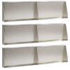 vidaXL Opěrn&aacute; zeď 6 ks 80 x 12 x 30 cm Nerezov&aacute; ocel Stř&iacute;brn&aacute;