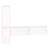 vidaXL TV skříňky 4 ks bílé masivní borové dřevo