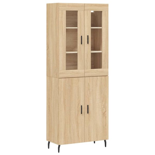 vidaXL Skř&iacute;ň highboard dub sonoma 69,5 x 34 x 180 cm kompozitn&iacute; dřevo
