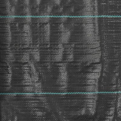 vidaXL Mulčovací textilie proti plevelu a kořenům černá 1 x 10 m PP