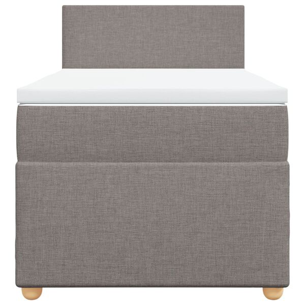 vidaXL Box spring postel s matrac&iacute; taupe 80x200 cm textil