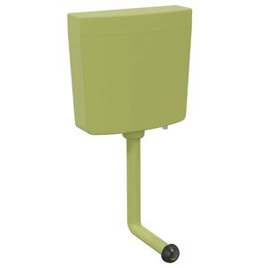 vidaXL Splachovac&iacute; WC n&aacute;držka se spodn&iacute;m př&iacute;vodem vody 3/6 l olivov&aacute;