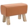 vidaXL lavice 60 x 30 x 45 cm Prav&aacute; kůže Hněd&aacute;