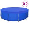 vidaXL Kryc&iacute; plachty na baz&eacute;n 2 ks PE kulat&eacute; 540 cm 90 g/m&sup2;
