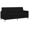 vidaXL Sofa s &uacute;ložn&yacute;m prostorem Čern&aacute; 192 x 78 x 87 cm Polyester