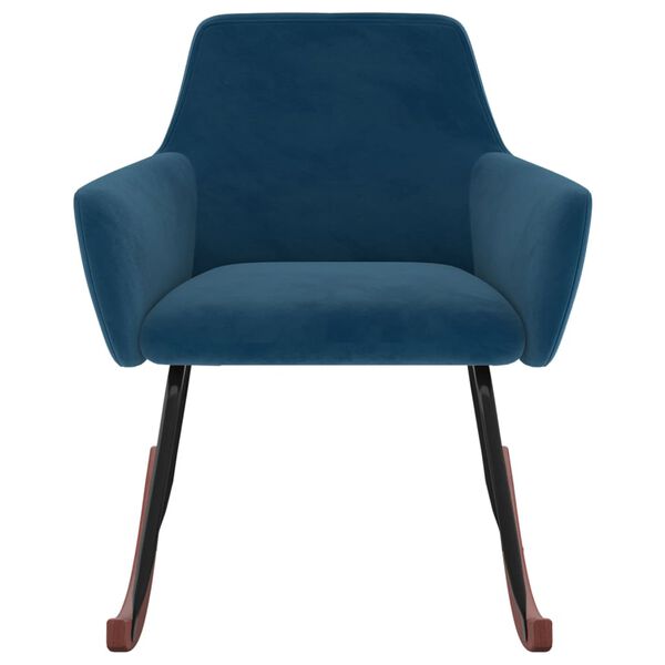 vidaXL Houpac&iacute; křeslo modr&eacute; samet