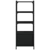 vidaXL Knihovna se 3 policemi černá 41x30x109,5 cm kompozitní dřevo