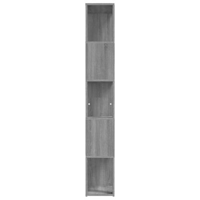 vidaXL Knihovna šedá sonoma 45 x 24 x 160 cm kompozitní dřevo