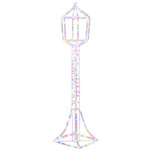 vidaXL LED v&aacute;nočn&iacute; pouličn&iacute; lampa LOVIISA 160 LED V&iacute;cebarevn&aacute;