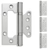 vidaXL Z&aacute;věs 4 ks 100 x 75 x 13 mm Stř&iacute;brn&aacute; Ocel
