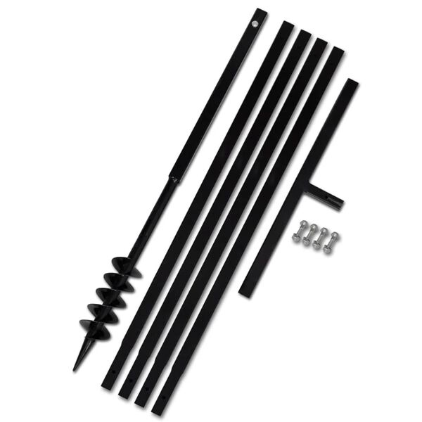 Zemn&iacute; vrt&aacute;k s rukojet&iacute; 80 mm, s n&aacute;stavci 5 m, ocel