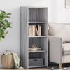 vidaXL Skř&iacute;ň highboard &scaron;ed&aacute; sonoma 45 x 41 x 124 cm kompozitn&iacute; dřevo