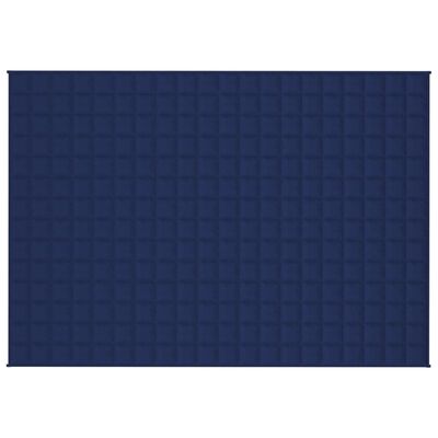 vidaXL Zátěžová deka modrá 138 x 200 cm 10 kg textil