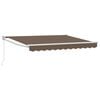 vidaXL Stahovac&iacute; mark&yacute;za Taupe 5 x 3 m Polyester a hlin&iacute;k