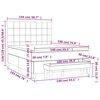 vidaXL Box spring postel s matrac&iacute; tmavě modr&aacute; 140x190 cm samet