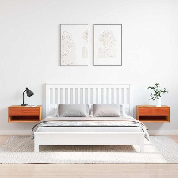 vidaXL Nočn&iacute; stolek se z&aacute;suvkou 2 pcs Voskově hněd&aacute; 50 x 32,5 x 24 cm