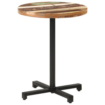 vidaXL Bistro stolek kulatý Ø 60 x 75 cm masivní recyklované dřevo