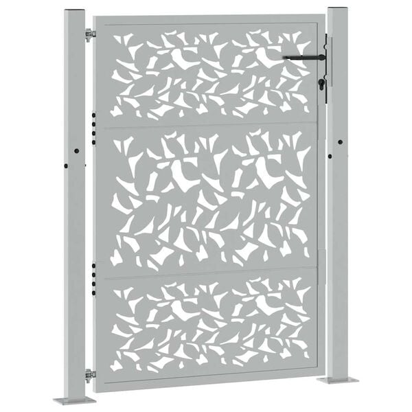 vidaXL Zahradn&iacute; br&aacute;na 100 x 125 cm, ocelov&yacute; design s povětrnostn&iacute;mi vlivy