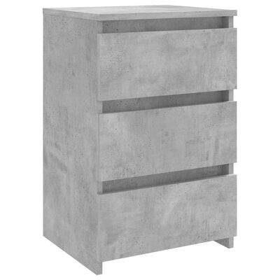 vidaXL Noční stolek betonově šedý 40 x 35 x 62,5 cm dřevotříska