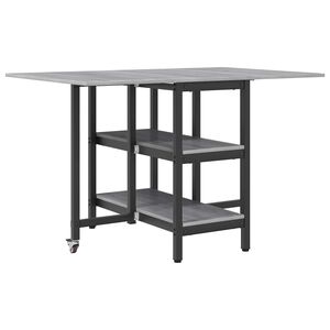 vidaXL J&iacute;deln&iacute; stůl 122 x 80 x 76,5 cm Kompozitn&iacute; dřevo &Scaron;ed&yacute; Sonoma