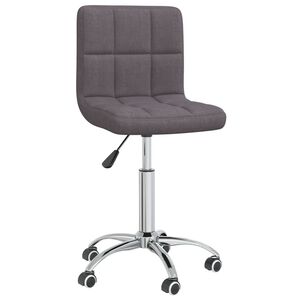 vidaXL Otočn&aacute; kancel&aacute;řsk&aacute; židle taupe textil