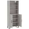 vidaXL Skř&iacute;ň highboard &scaron;ed&aacute; sonoma 69,5 x 34 x 180 cm kompozitn&iacute; dřevo