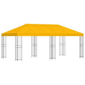 vidaXL Zahradn&iacute; alt&aacute;n 6 x 3 m Žlut&aacute; Polyester a ocel 190 gsm