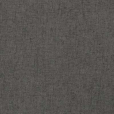 vidaXL Podnožka tmavě šedá 60x60x36 cm textil