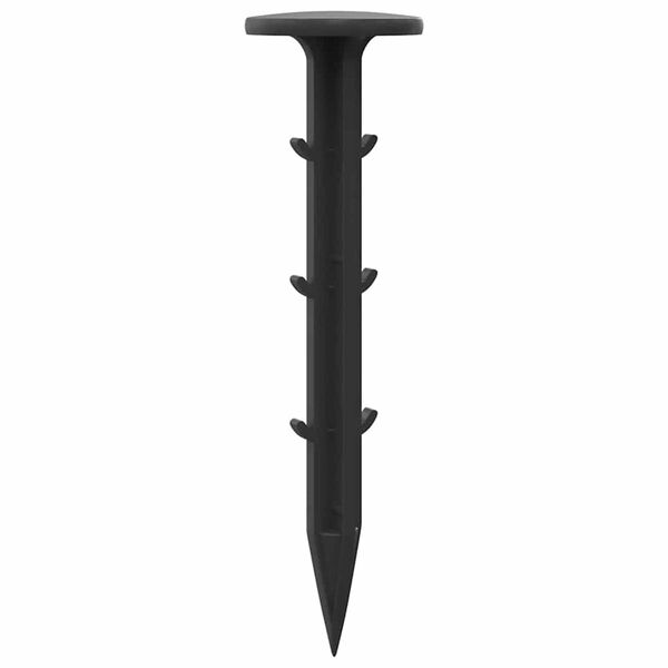 vidaXL Plastov&eacute; hřeb&iacute;ky 500 pcs Čern&aacute; &Oslash;3 x 11 cm Plast