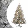 vidaXL Uměl&yacute; v&aacute;nočn&iacute; stromek s v&aacute;nočn&iacute;mi koulemi 210 cm 300 LED