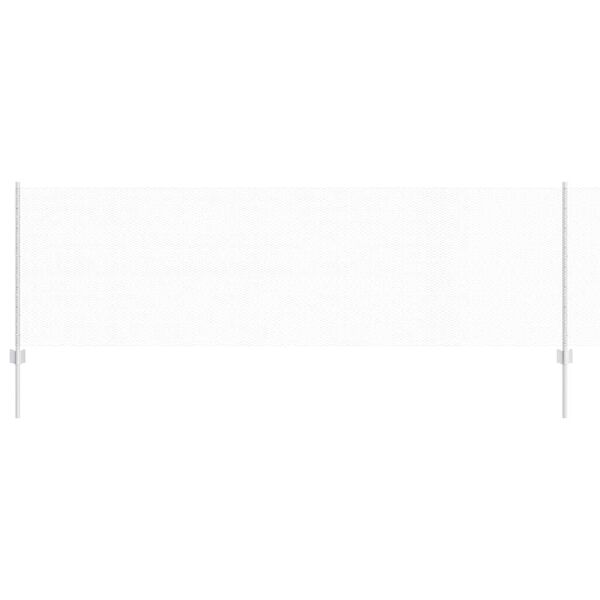 vidaXL Plot s sloupkem Stř&iacute;brn&aacute; 0,8 x 10 m Ocel